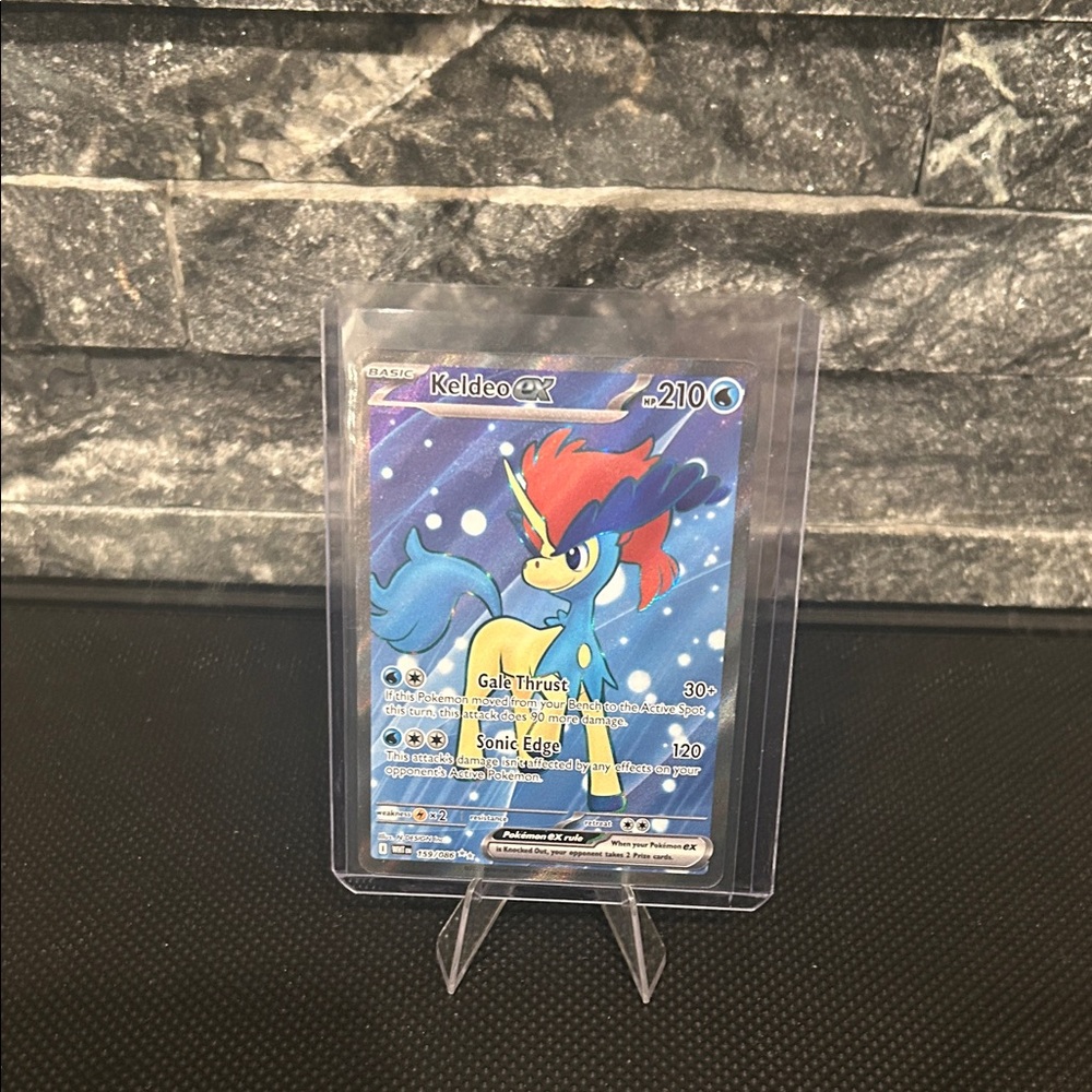 Pokemon Keldeo 159/086 EX Full Art‎ Holo Card from White Flare Set M/NM